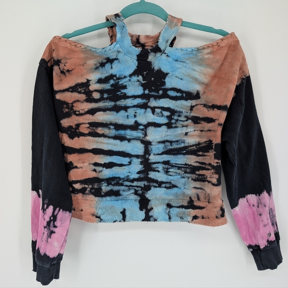 NOAM Caria Sweatshirt Azura 100% Cotton Tie Dye Small - Picture 4 of 9